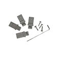 DECKLINEA - Kit Clôture Bois Composite Platine 9x1,8m RIO - Poteaux en Aluminium Noir - Brise Vue - Palissade - vignette