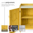 TECTAKE - Armoire de jardin basse marron - vignette