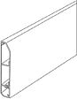 OBO BETTERMANN - Plinthe SL 110X20mm 2M REHAU 735460 - vignette