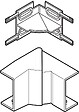 OBO BETTERMANN - Angle interieur AXIS variable 90 x 40mm - OBO BETTERMANN - 6130227 - vignette