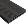 DECKLINEA - Kit Terrasse Composite ATLANTA 10m² Anthracite- 31 Lames de Terrasse (220 x 14.5 x 2.25 cm) - Garantie 15 ans - Fixation par Clips - vignette