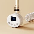 EMKE - EMKE Élément Chauffant Électrique 900W  avec Thermostat, pour sèche-Serviettes, radiateur électrique de Salle de Bain, Blanc - vignette