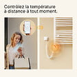 EMKE - EMKE Élément Chauffant Électrique 900W  avec Thermostat, pour sèche-Serviettes, radiateur électrique de Salle de Bain, Blanc - vignette