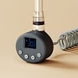 EMKE - EMKE Élément Chauffant Électrique 1200W  avec Thermostat, pour sèche-Serviettes, radiateur électrique de Salle de Bain, Anthracite - vignette
