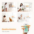 EMKE - EMKE Sèche-Serviettes électrique avec WiFi Thermostat, 1400x 500 mm, Radiateur seche Serviette Electrique Salle de Bain, Blanc, 600W - vignette