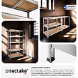 TECTAKE - Étagère robuste pour charges lourdes argent - vignette