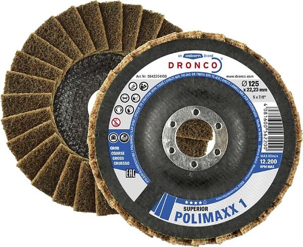 DRONCO - Disque à  lamelles de polissage Polimaxx gros 125mm - DRONCO - 5542204100 - large