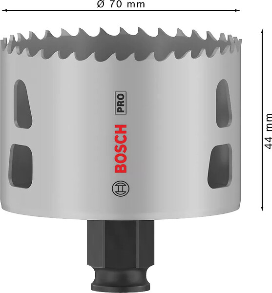 BOSCH - Scie trépan pro bimatière PC plus multimatériau 70mm - BOSCH - 2608594400 - large