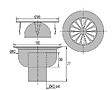 VALENTIN - Siphon de sol grille inox sortie verticale 100x100mm D90mm - VALENTIN - 00 460200 000 00 - vignette