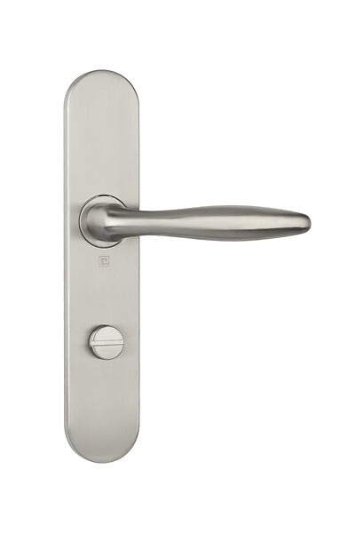 HERACLES - Ensemble sur plaques série JADE 1594 acier type condamnation finition inox - HERACLES - B-INOX-SP22 - large