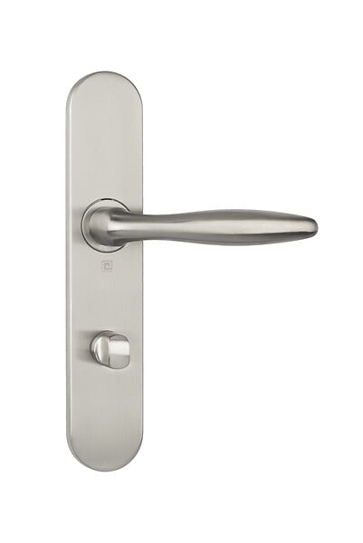 HERACLES - Ensemble sur plaques série JADE 1594 acier type condamnation finition inox - HERACLES - B-INOX-SP22 - large