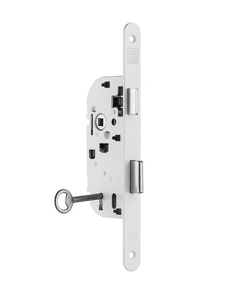 HERACLES - Serrure monopoint à  larder étroit Clé l 40 mm blanche - HERACLES - 2600NF72H4R - large