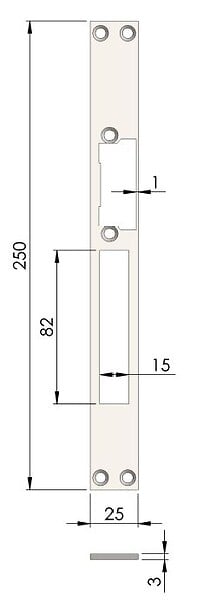 HERACLES - Têtière double inox ULTIMFIT 250mm profil aluminium / PVC - HERACLES - PCA-919X - large