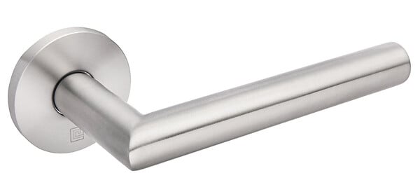 HERACLES - Béquille double sur rosace JADE slim inox poli bec de cane diamètre 19mm SL02 - HERACLES - B-INOX-SL02 - large