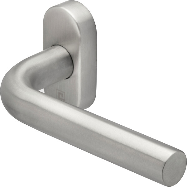 HERACLES - Ensemble sur rosace ovale étroite JADE 1194 inox - HERACLES - B-INOX-RE01 - large