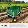 TECTAKE - Chariot de jardin 550 kg avec plateau vert - vignette