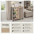 TECTAKE - Buffet 71x32x82cm Bois clair industriel, Chêne Sonoma - vignette