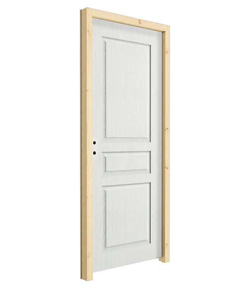 Bloc porte postformé - 3 panneaux - Gauche - 204x73cm - large