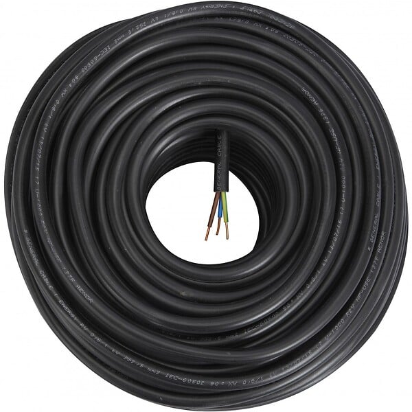 NEXANS - Câble électrique 3 G 2.5 mm² u1000r2v L.100 m, noir - large