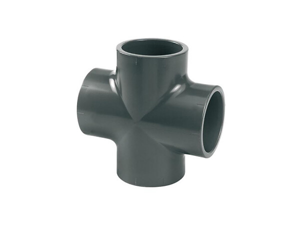 FITT - Croix PVC pression 90° femelle Ø 63 mm - Fitt - large