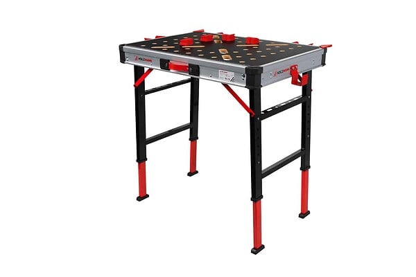 HOLZMANN - Table de travail mobile pliante Holzmann, dimensions de la table : 845 x 600 mm - large