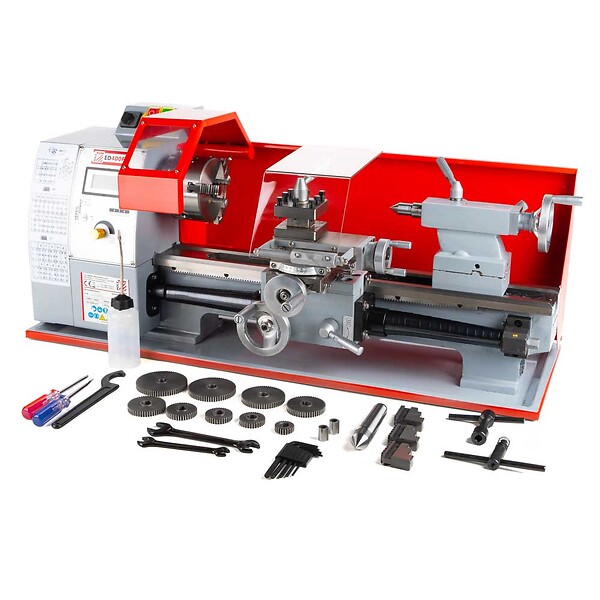 HOLZMANN - Tour à métaux avec variateur electronique - 450W - 230V / 50Hz - large