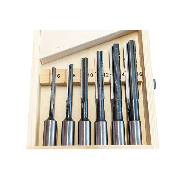 HOLZMANN - Coffret 6 mèches à mortaise - large
