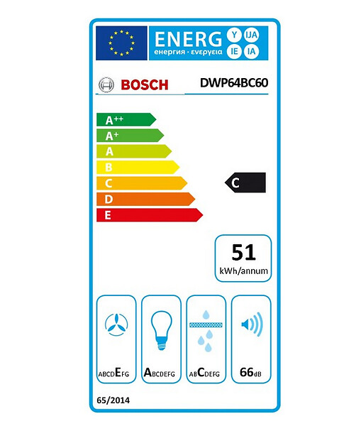 BOSCH - Hotte décorative 360m³/h BOSCH 60cm, 1107699 - large