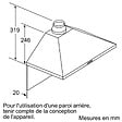 BOSCH - Hotte décorative 360m³/h BOSCH 60cm, 1107699 - vignette