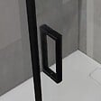 KIAMAMI VALENTINA - Cabine Douche 80X120 Profil Noir Opacque Cristal Transparent | City - vignette