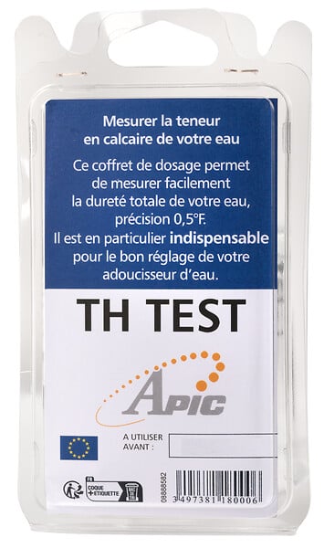 APIC - TH test dureté de l'eau - large