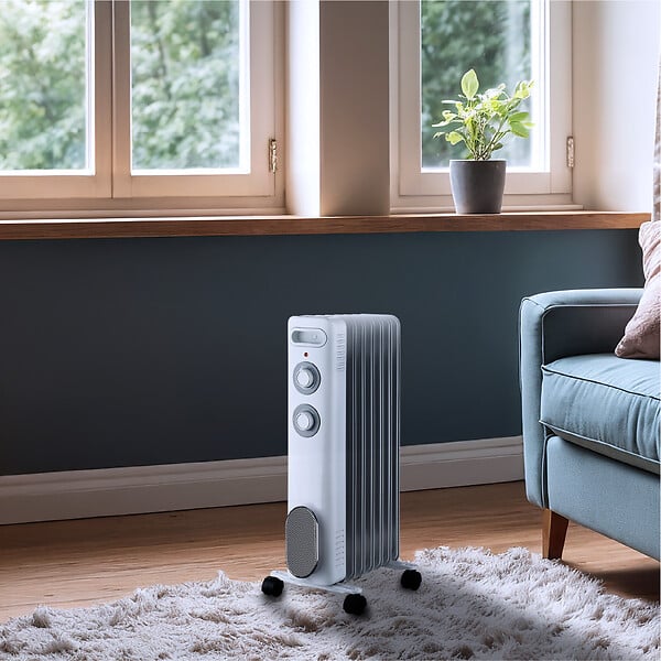 THOMSON - Radiateur mobile bain d'huile THOMSON CALISTA 2000W blanc - large