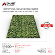 BRAVO THE SMART SOLUTION - Tôle bac acier - Bardage - plaque H12 Coloris Apple Tree Printech Dimensions 2000x910x0.40mm - vignette