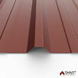 BRAVO THE SMART SOLUTION - Tôle bac acier - Toiture - Couverture - plaque TR45 Coloris Brun Rouge Terracotta RAL 8012 Dimensions 2000x1050x0.63mm - vignette