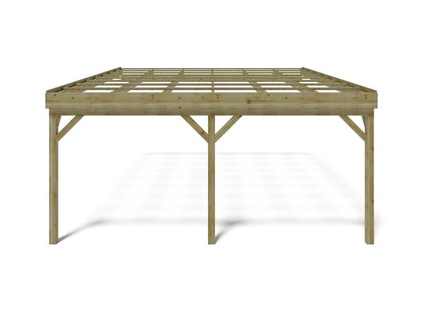 ALTANKA - Carport, abri de voiture  5.8x5.06 m - 29 m2 - adossé  - CAR23 - large