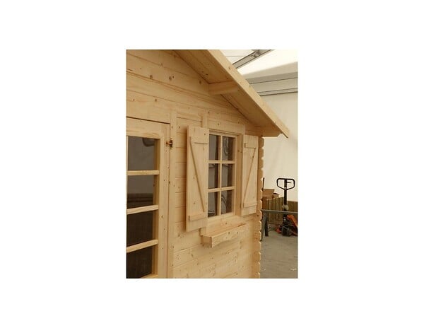 ALTANKA - Abri de jardin en bois - 12m2 - 4x3m - Ep. 28mm - Couleur: naturel - DOM137 - large