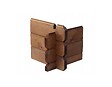 ALTANKA - Terrasse en bois avec balustrade pour abri en bois - 10m2 - 5m x 2m - imprégnée - couleur: marron - DOM603 - vignette