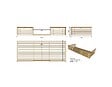 ALTANKA - Terrasse en bois avec balustrade pour abri en bois - 10m2 - 5m x 2m - imprégnée - couleur: marron - DOM603 - vignette