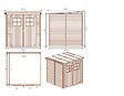 ALTANKA - Abri de jardin en bois 3.42 m2 - 1.9x1.8 m - traité - Couleur: vert - DOM10 - vignette