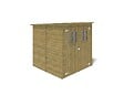 ALTANKA - Abri de jardin en bois 3.42 m2 - 1.9x1.8 m - traité - Couleur: vert - DOM10 - vignette
