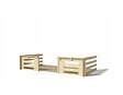 ALTANKA - Terrasse en bois avec balustrade pour abri en bois - 8m2 - 4m x 2m - couleur: naturel - DOM18 - vignette