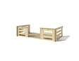 ALTANKA - Terrasse en bois avec balustrade pour abri en bois - 8m2 - 4m x 2m - couleur: naturel - DOM545 - vignette