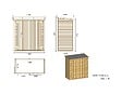 ALTANKA - Armoire de jardin à outils 1.66x0.82 m H.1.86 - avec plancher et paroi arrière - DOM84 - vignette