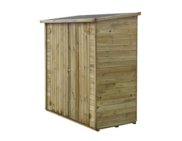ALTANKA - Armoire de jardin à outils 1.66x0.82 m H.1.86 - avec plancher et paroi arrière - DOM84 - large