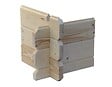 ALTANKA - Abri de jardin en bois - 9m2 - 3x3m - Ep. 28mm - Couleur: naturel - DOM530 - vignette