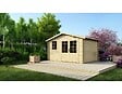 ALTANKA - Abri de jardin en bois - 11.7m2 - 3.9x3m - Ep. 34mm - Couleur: naturel - DOM561 - vignette