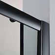 KIAMAMI VALENTINA - Porte De Douche Niche Coulissante Noir Mat 120 Cm | City - vignette