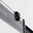 KIAMAMI VALENTINA - Porte De Douche Niche Coulissante Noir Mat 120 Cm | City - vignette