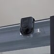 KIAMAMI VALENTINA - Porte De Douche En Niche De 110 Cm + Côté Fixe De 80 Cm H: 190 Cm Avec Verre Trempé Transparent 6 Mm | City - vignette