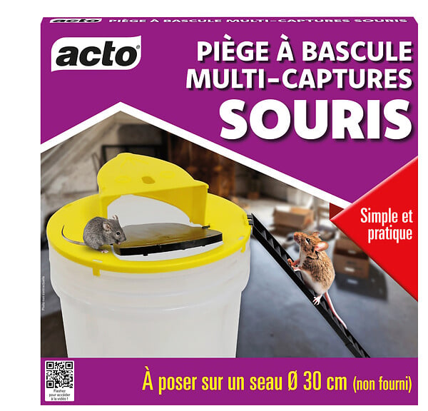 ACTO - Piège à souris à bascule multi-captures - large